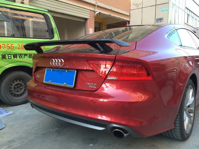 Fit For Audi A7 Carbon Fiber Rear Spoiler Wing In Spoilers Fit For Audi A7 Carbon Fiber Rear Spoiler Wing