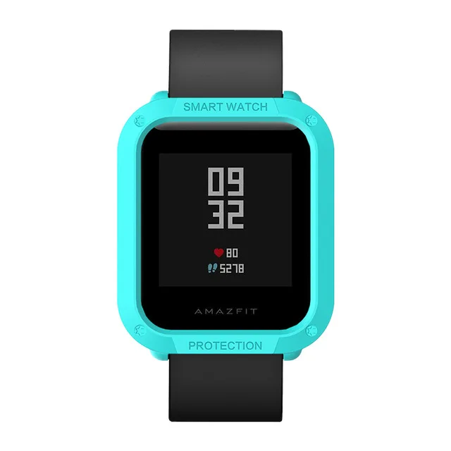 Защитный чехол для часов SIKAI PC для Xiaomi Amazfit Bip BIT PACE Lite Youth Watch Cover Shell для Huami Amazfit Bip Smartwatch - Цвет: Mint blue