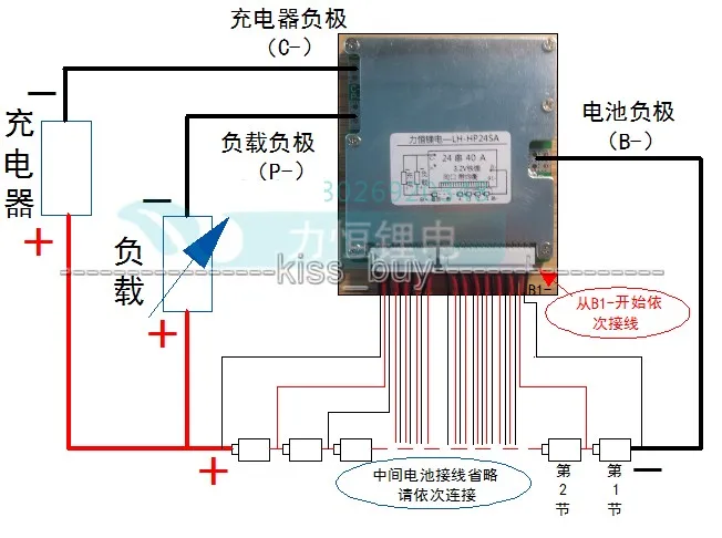 Литий ионная батарея 16S 48 В LifePO4 30А 18650 BMS PCM с функцией балансировки|bms pcm|battery protection