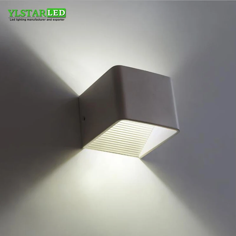 

YLSTAR 3W/6W/10W LED Wall lamp Aluminium wall light rail project Square LED wall lamp bedside room bedroom wall lamps arts