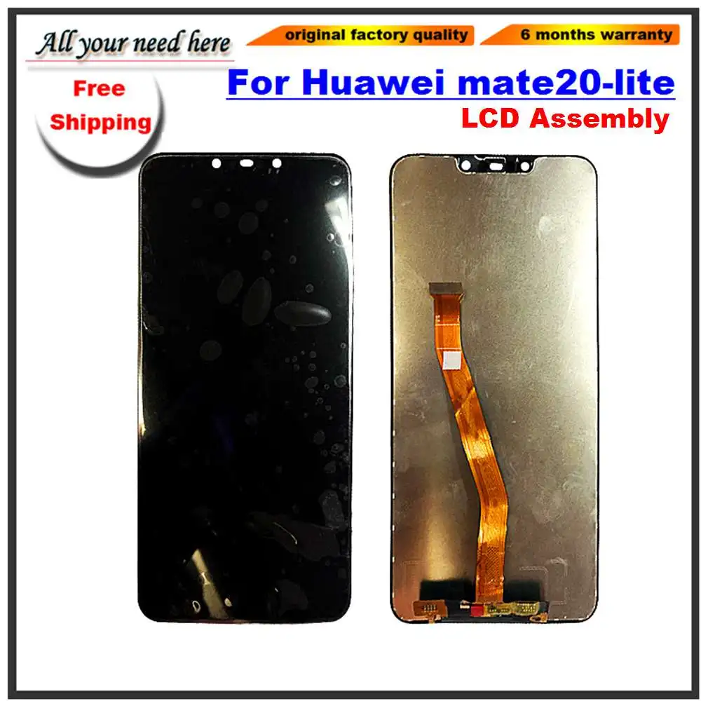 

6.3' inch LCD Display Touch Screen Digitizer Assembly for huawei mate20 lite 20-lite LCD display screen free shipping