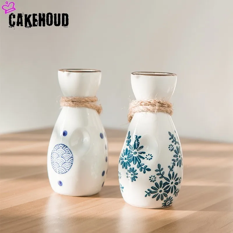 CAKEHOUD Sake Ретро керамический горшок, Набор японских фляг для дома, кухни, кувшин для вина, стекло, питьевая утварь, творческие подарки