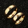 Vnox Hot Wedding Bands Rings For Women Men Gold-Color Stainless Steel Engagement Ring Jewelry 3