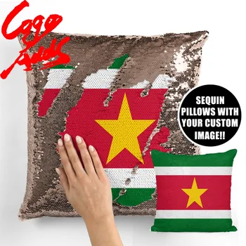 

Suriname decorative throw pillows reversible mermaid sequin pillow case cover dropshipping