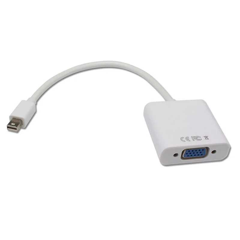 Белый Мини DP к VGA адаптер мини Displayport к HDMI конвертер для ПК Macbook HDTV проектор DP видеокарта