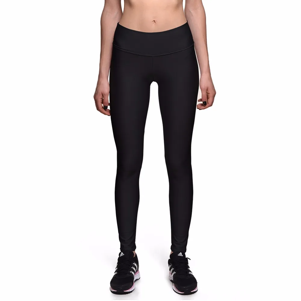 Новые однотонные черные леггинсы для фитнеса эластичные женские спортивная одежда с высокой талией черные леггинсы Yuga Размеры S до 3xl 3 узора