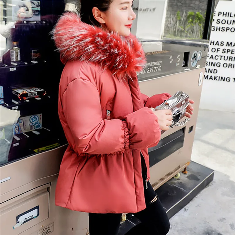 Fashion coats and jackets women winter ladies coats Winter Coat Faux Fur Hooded Thick Warm Slim Jacket Short Overcoat O15#N (7)