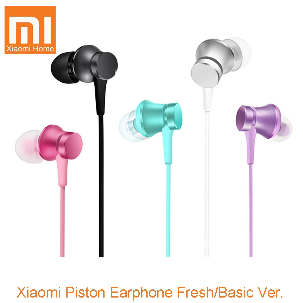 New Original Xiaomi Piston Basic Edition Earphone Headset Colorful with Mic Remote In ear for 