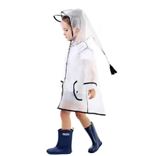 Дождевик для девочек и мальчиков, Непромокаемая Куртка, прозрачный легкий дождевик, детская одежда для мальчиков, дождевик, 0305