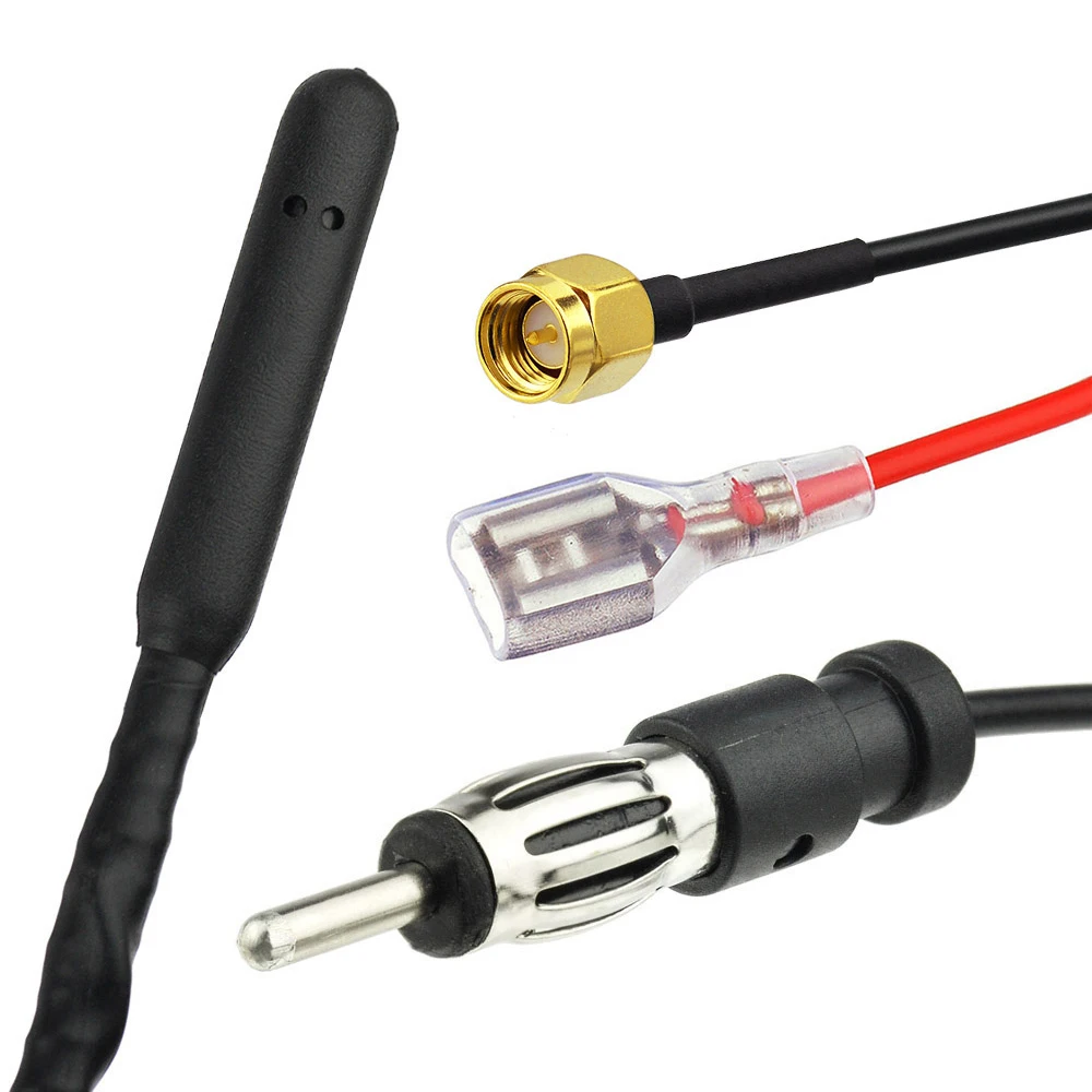 Car Antenna Car Accessories Fm Antenna Roof Antenna Telescopic Antenna Telescopic Aerial Antenna Telescopic Radio Antenna Auto DAB Radio Aerial Amplified Roof Mount Rod Antenna AM/FM Din SMA Male Connector 5m Cable for JVC Kenwood Pioneer