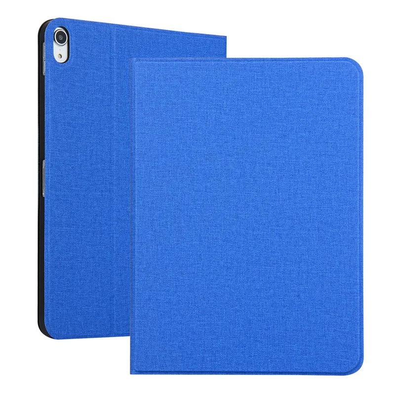 Blue Мягкий ТПУ чехол для Apple IPad Pro 11 Смарт Магнитный флип-чехол ультра тонкий противоударный тканевый чехол-подставка для нового IPad Pro 11 дюймов - Цвет: Blue