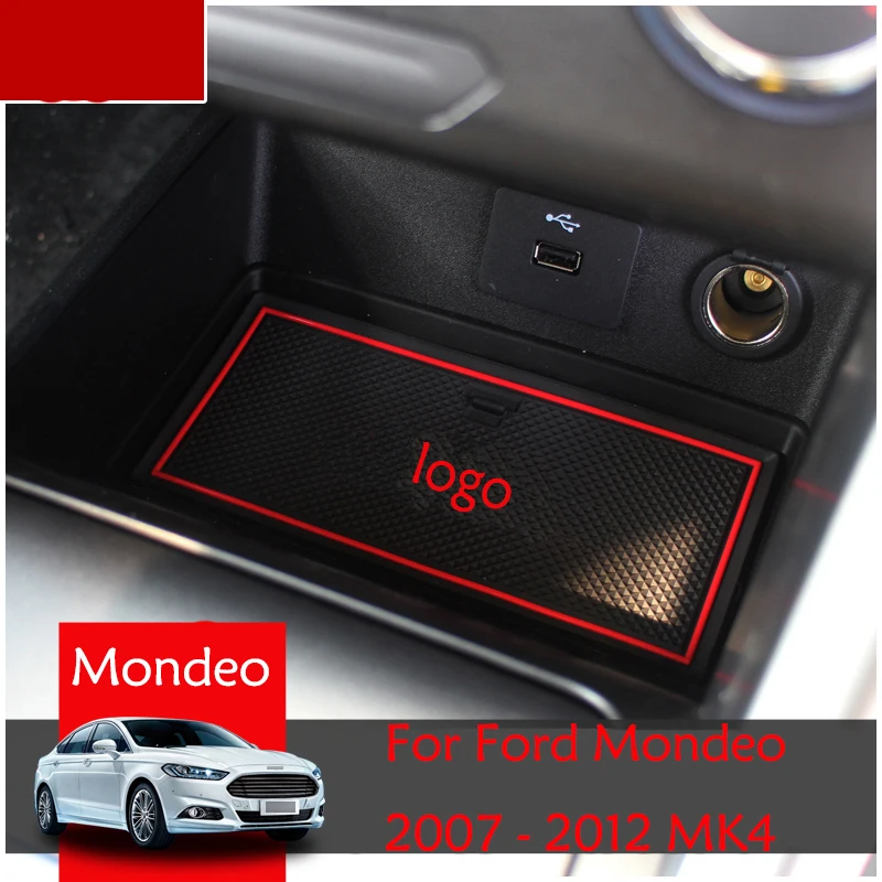 

For Ford Mondeo 2007 - 2012 MK4 Door Groove Mat Anti-slip 2008 2009 2010 2011 2013 Rubber Cup Holder Gate Slot Pad Accessories