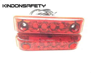

10pcs Free shipping! E-MARK approved LED Rear Position Light, BARRIER lamp with 4pcs SMT LEDs, emitting red light, 12V or 24V