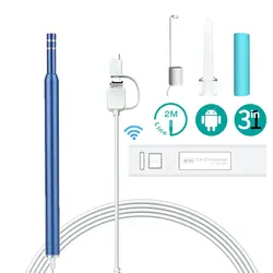 Беспроводной Эндоскоп для чистки ушей USB Визуальный Инструмент для чистки ушей WiFi 5,5 мм мини-камера Android Mac Ear Otoscope бороскоп забота о здоровье