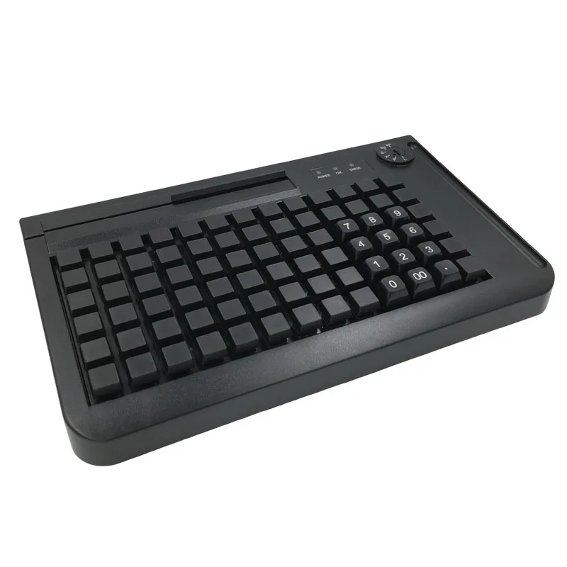 

KB78 78 keys usb pos terminal keyboard with magnetic card reader