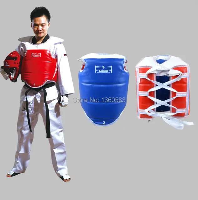 Thicken taekwondo breast pad armor taekwondo protector red blue
