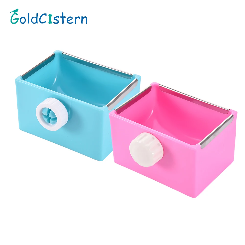

Plastic Small Pet Double Bowls Water Food Feeder Pets Feeding Dish Container for Hamsters / Chinchillas /Guinea Pigs
