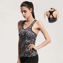 Для женщин тренажерный зал, фитнес, Йога футболки для бега эластичный дышащий Быстросохнущий для йоги жилет женский без рукавов топик без спинки Топы Спортивные топы