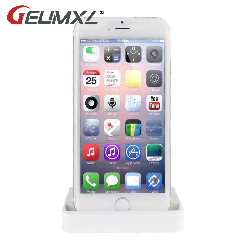 

High Quality Docking Station Date Sync Charging Charger Stand Case Dock Black and White Color for iPhone X 6 7 8 Plus 5 5S 5G 5C