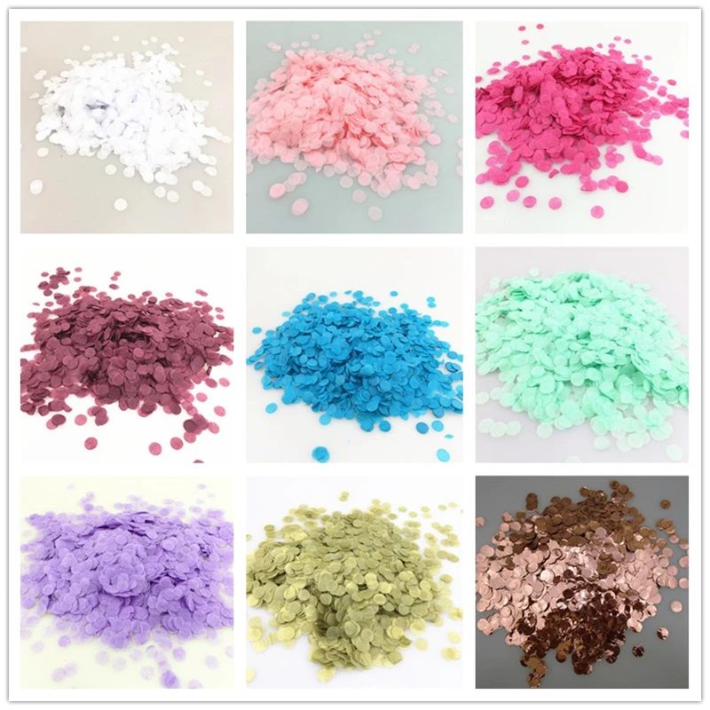 

10g/bag 1cm Mini Round Tissue Paper Confetti Circles Wedding Baby Shower Birthday Party Table Decorations