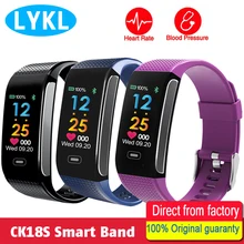 LYKL CK18S умный Браслет кровяное давление пульсометр наручные часы фитнес Bluetooth браслет трекер активности Шагомер Браслет