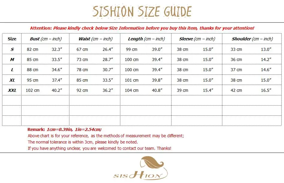 VD0632 SIZE INFOR.