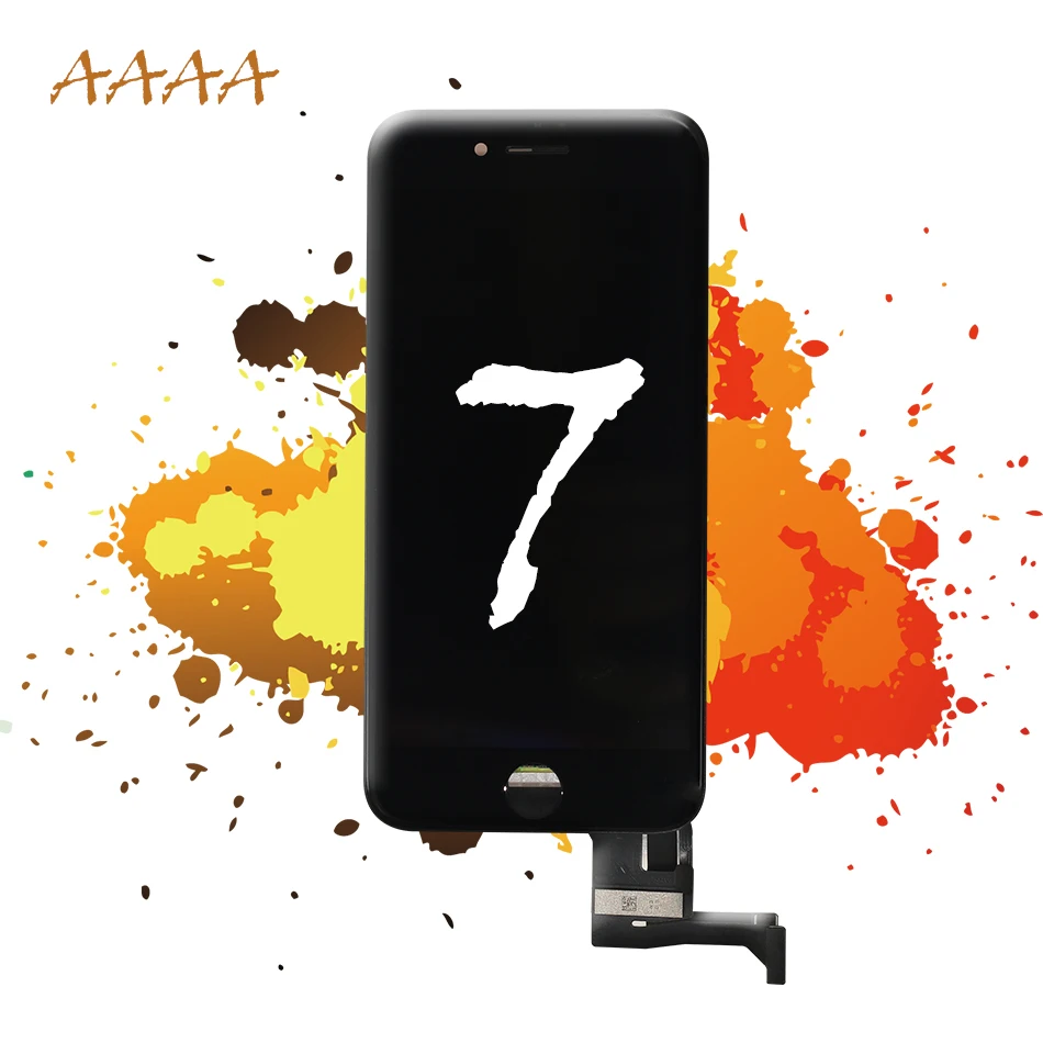 

AAAA Quality LCD Screen for iPhone 7 Display Replacement Assembly Touch Panel Digitizer Parts Black White With Tools Glass