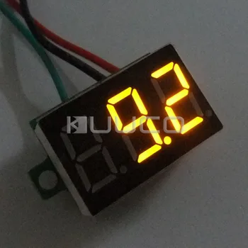 

DC 12V 24V Panel Meter/Voltmeter DC 0~100V Voltage Meter Yellow Led display Volt Meter/Digital Meter/Monitor/Tester