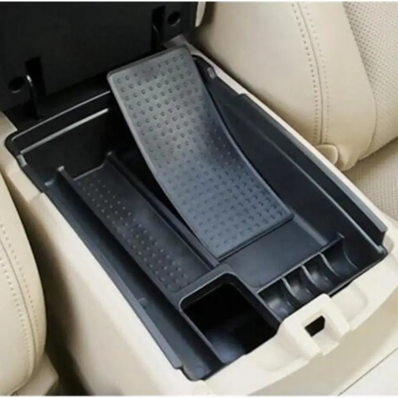 compatible con Romeo Stelvio 2017 Caja para reposabrazos de consola central de coche caja de almacenamiento secundaria
