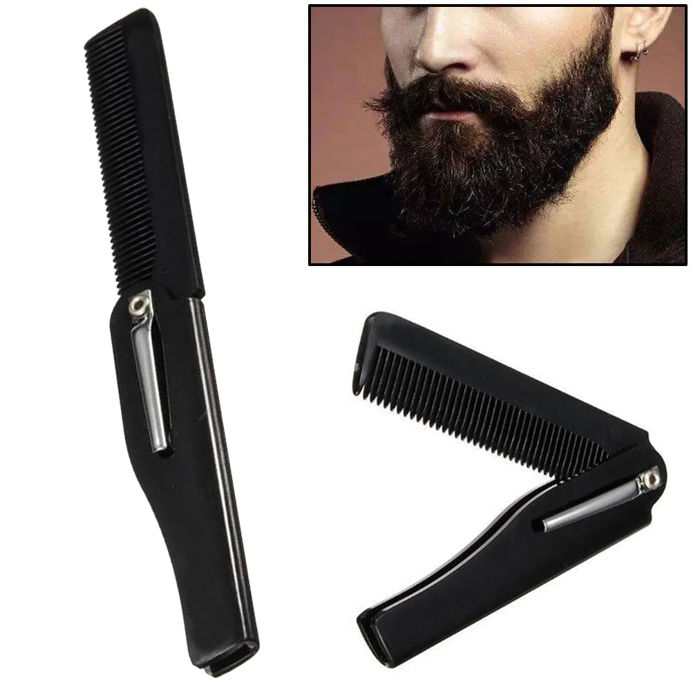 

Multifunctional Hair Comb Brush Folding Beard Andd Beard Comb Beauty Tools For Men