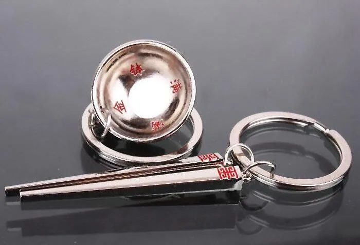 Серебряные палочки для покраски парные брелки для ключей Семейные кухонные маленькие подарки 24 шт./партия
