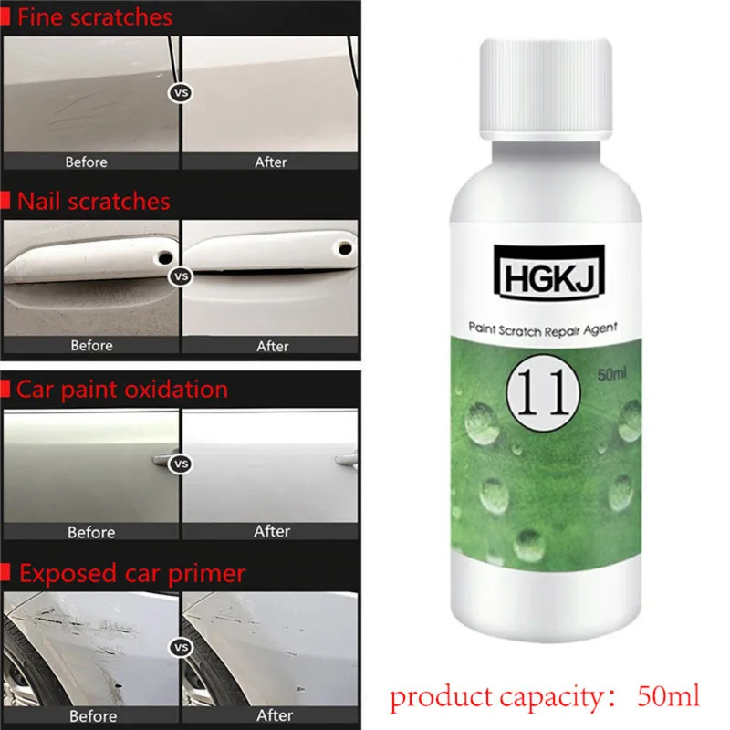 

1PC 50ml Auto Car Accessories Polish Paint Scratch Repair Agent Polishing Wax Car window glass Cleaning Care Remover Maintenance