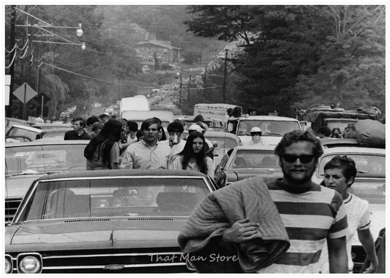 Постер Woodstock для фестиваля рок настенные наклейки с четким изображением
