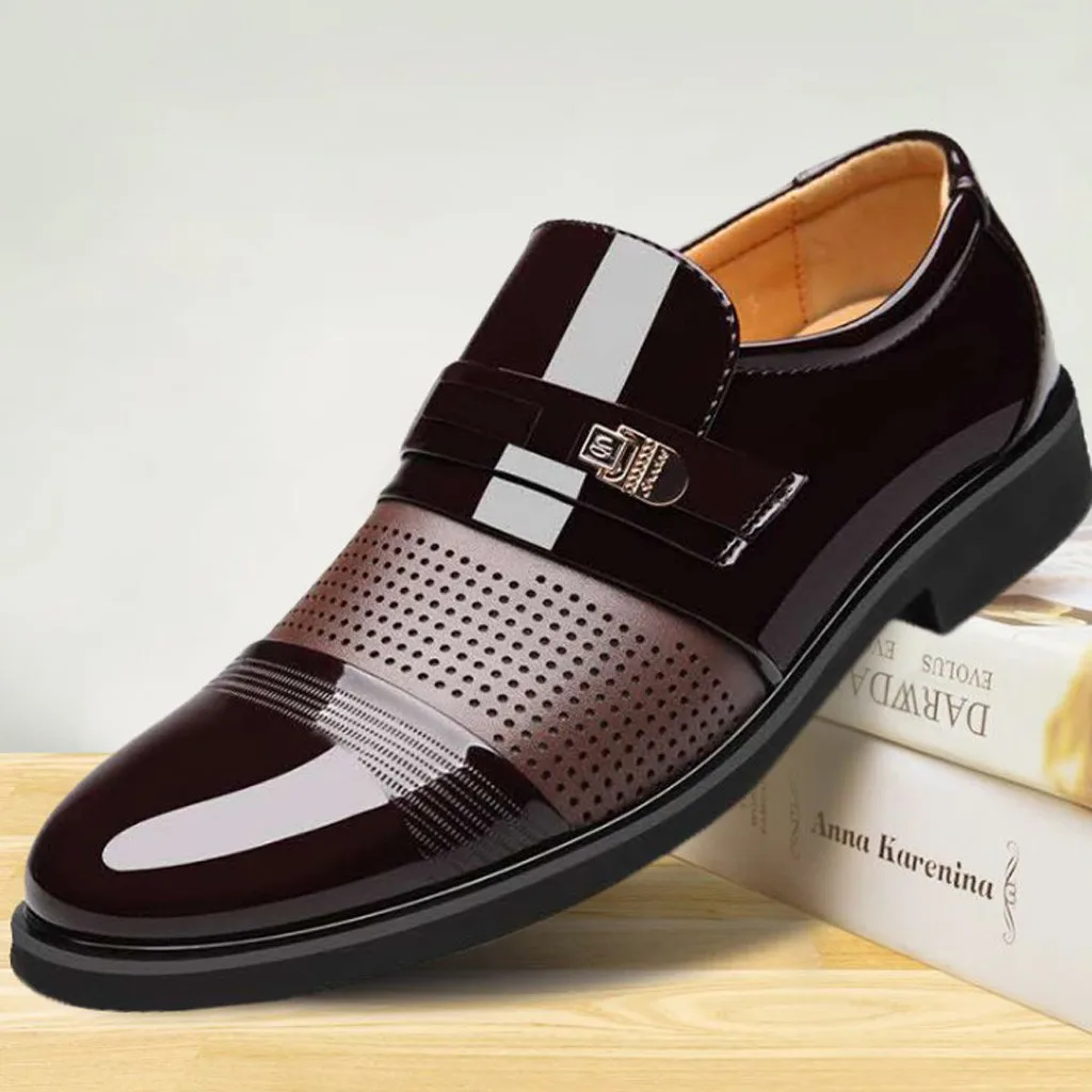 KANCOOLD размера плюс для мужчин кожа social взрослых Брендовое платье Роскошные модные дизайнерские мужские туфли для вождения повседневная обувь May30
