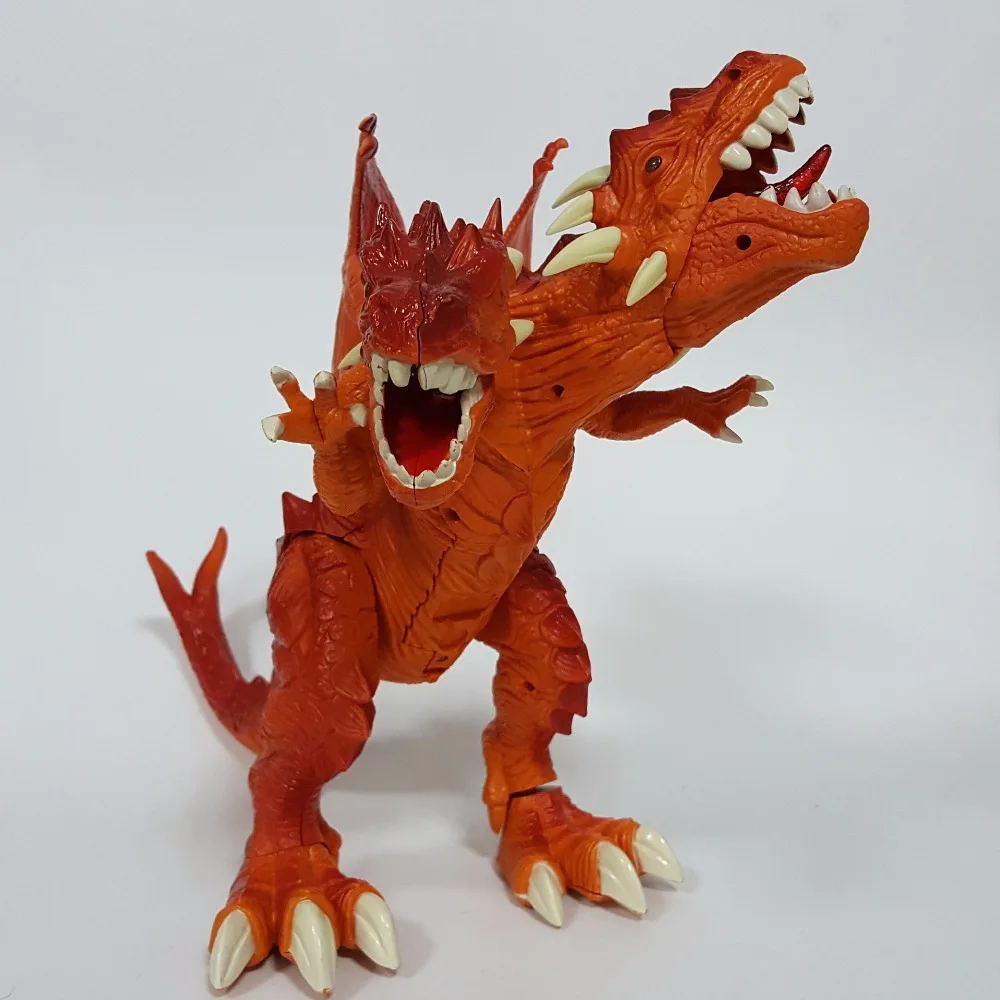 Dinosaur action figure toy double head flying Rex pvc 32cm Dinosaur