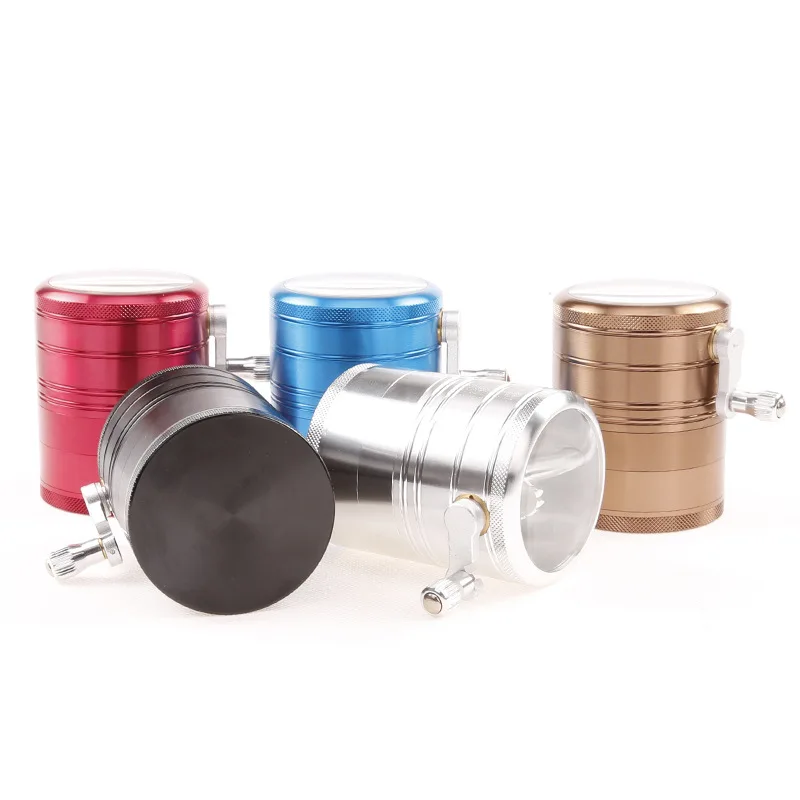 4 layer aluminium alloy herb grinder side rolling,The diameter 63MM 4