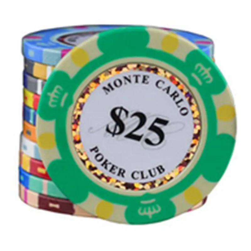 20 шт./партия высококачественные для игры в покер фишки 14 г глины/железа/ABS фишки казино Crown Texas Hold'em покер