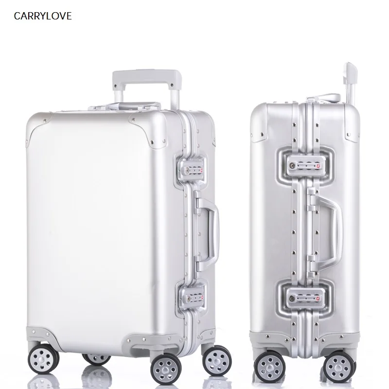 

High quality 100% aluminum-magnesium alloy 20/24/29 inch High quality Brand luggage fashionable new type of suitcase