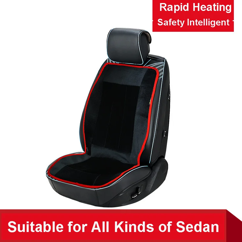 

12V Heated Car Seat Digital LED Screen Control Rapid Heating Cushion Cover Seat Heater Warmer Winter Household Cushion