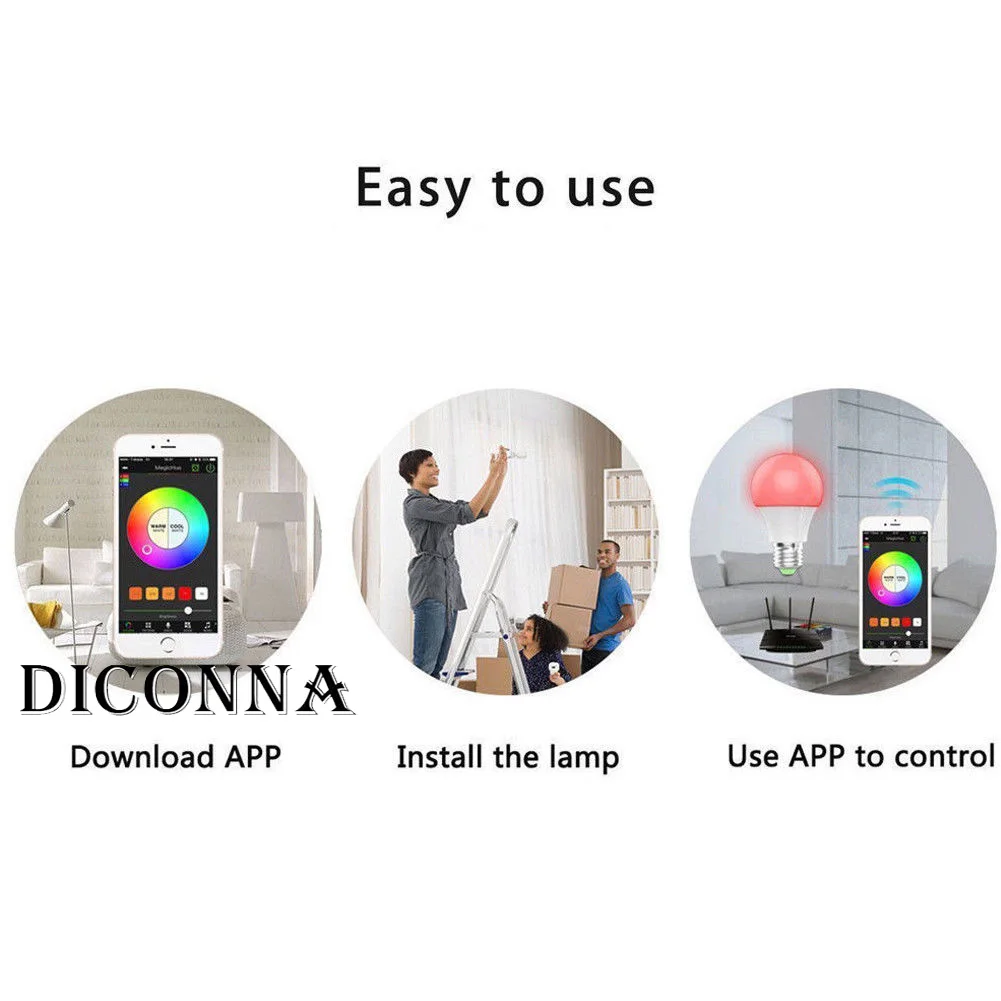 Умная лампа беспроводной WiFi приложение дистанционное управление свет