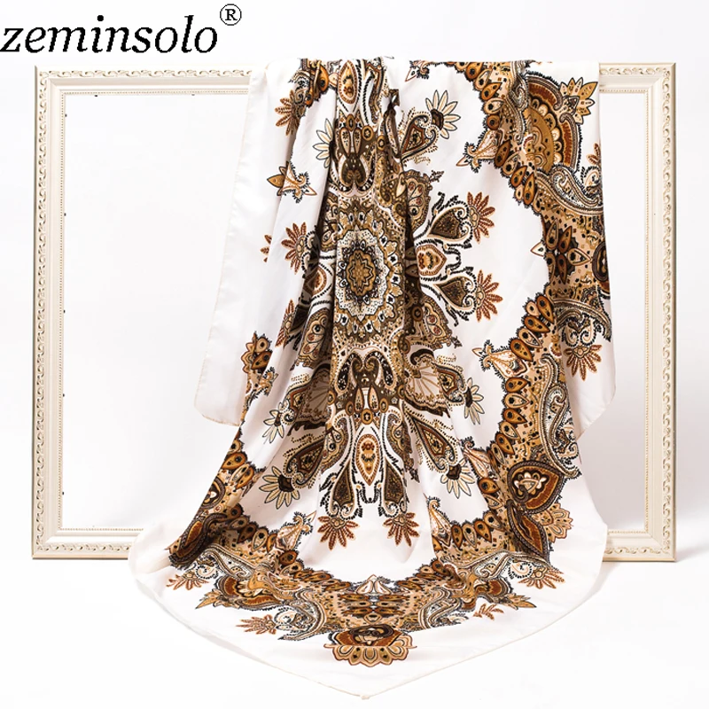 Goedkoop Nieuwe Designer Bandana Afdrukken Winter Sjaal Vrouwen Sjaals Dikker Warme Sjaals Stola Wol Luxe Merk Sjaal Vrouwen Wrap 120*120 cm