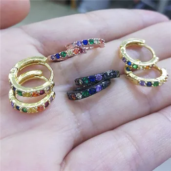 

5pairs/lot Hot Sale Small Mini Hoop Earring Fashion Women Earring Jewelry Gift