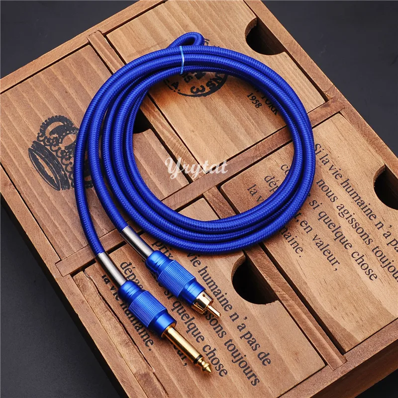 Professional Blue Color RCA Tattoo Clip For Power Tattoo Machines 
