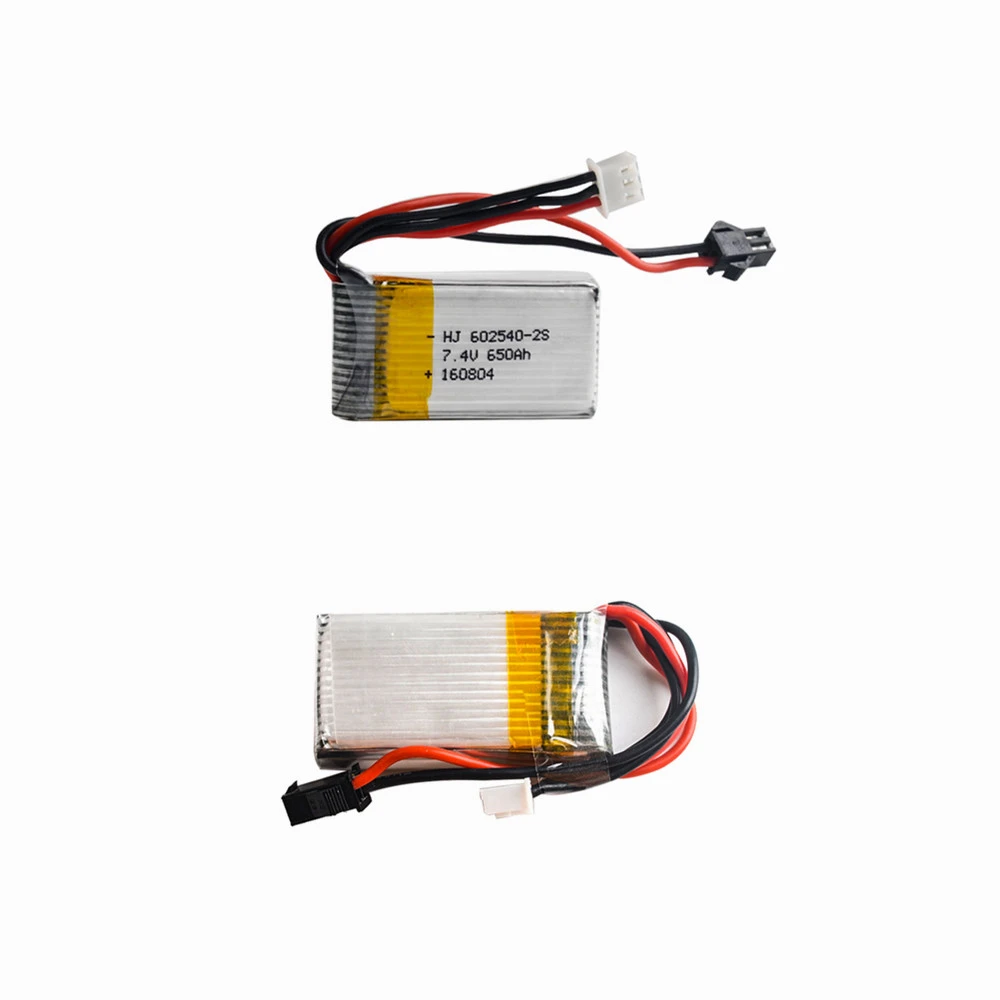 2 Pcs/ 7.4v 650mah Rechargeable Lipo Battery For Jrc H8c Dfd F183 Rc  Quadcopter Hot Sell - Rechargeable Batteries - AliExpress