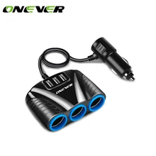 120 Вт 3 способа Авто розетки автомобильный прикуриватель адаптер Зажигалка разветвитель Зажигалка 5 в 3.1A выходная мощность 3 USB Автомобильное зарядное устройство 12 В/24 В