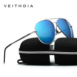 Veithdia, алюминиевый Магниевый сплав поляризованные очки синие линзы вращаться на 180 градусов Ноги очки Аксессуары Солнцезащитные очки Для