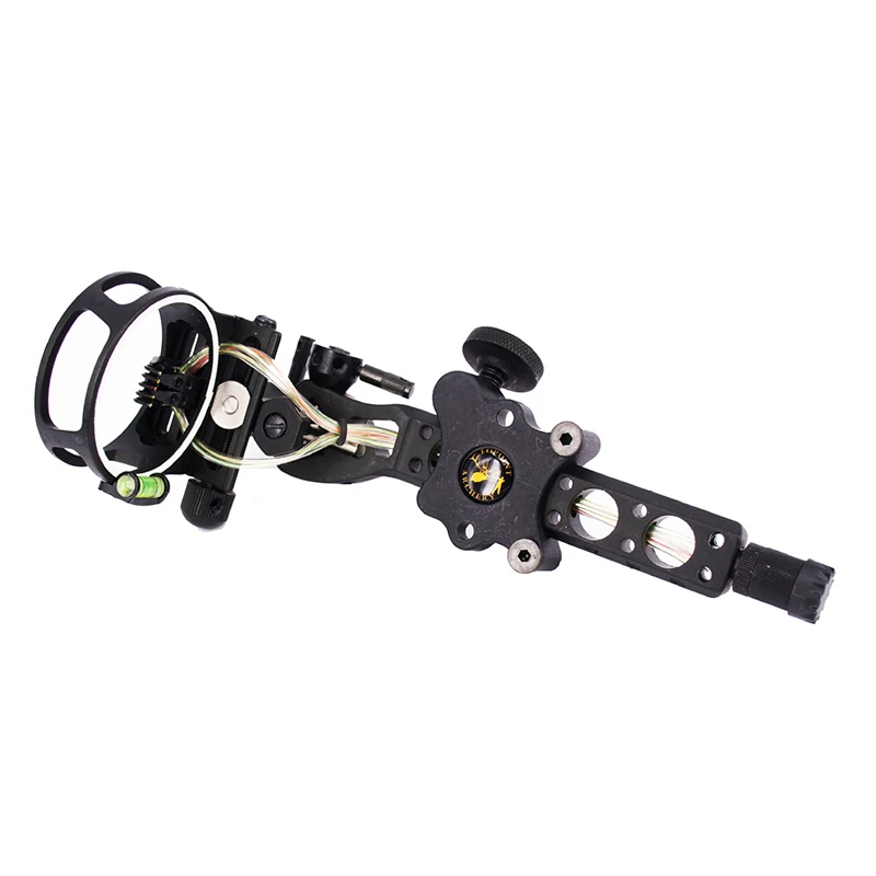 

5 pins .019" Bow Sight with Micro Adjust Detachable Bracket, Sight Light - Black for compound bow archery for outdoor hunting