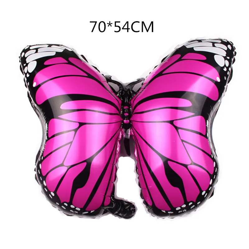 New Large Butterfly Foil Balloon for Baby Shower Kids Girl Birthday Jungle Party Decoration Inflatable Air Balloon Animal Globos