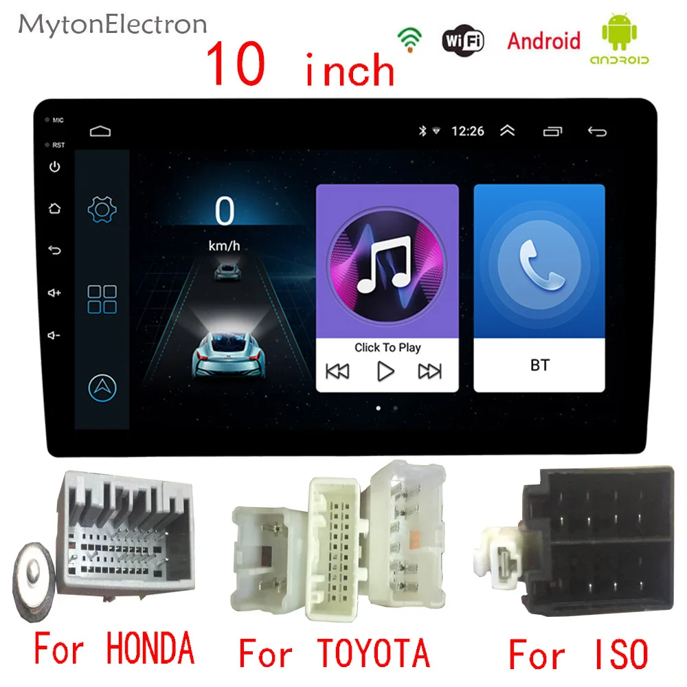 

10 inch Android Car Radio Multimedia Audio Stereo Player GPS Navigator Bluetooth Dynamic For Volkswagen Honda toyata Double Din