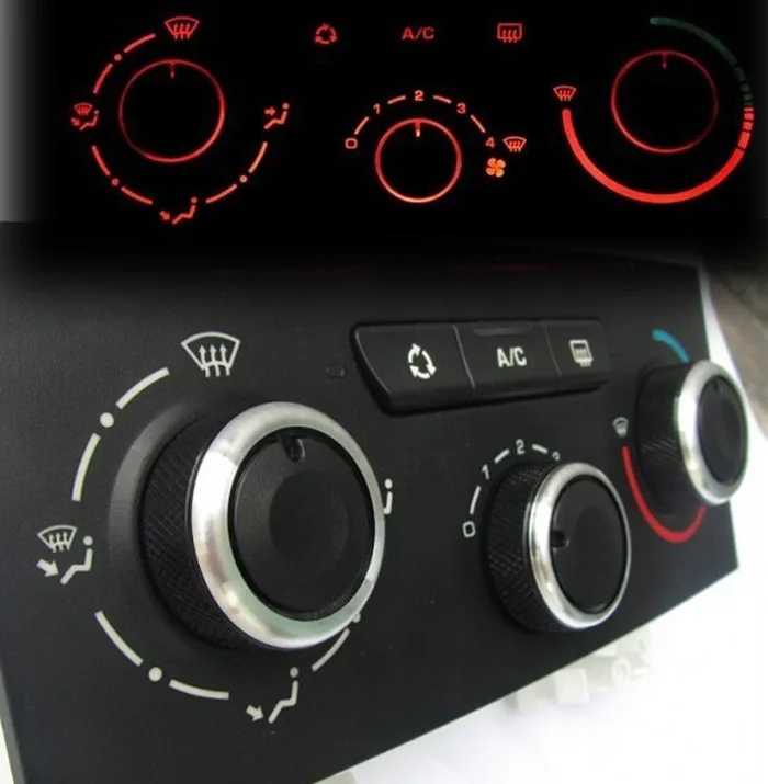 3PC/LOT CAR HEATER SWITCH KNOBS BUTTONS FOR PEUGEOT 307 / CITROEN C4